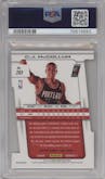 C.J. McCollum from the 2013-14 Panini Prizm set featuring a Die-Cut Purple parallel graded by PSA and given an overall grade of 10.