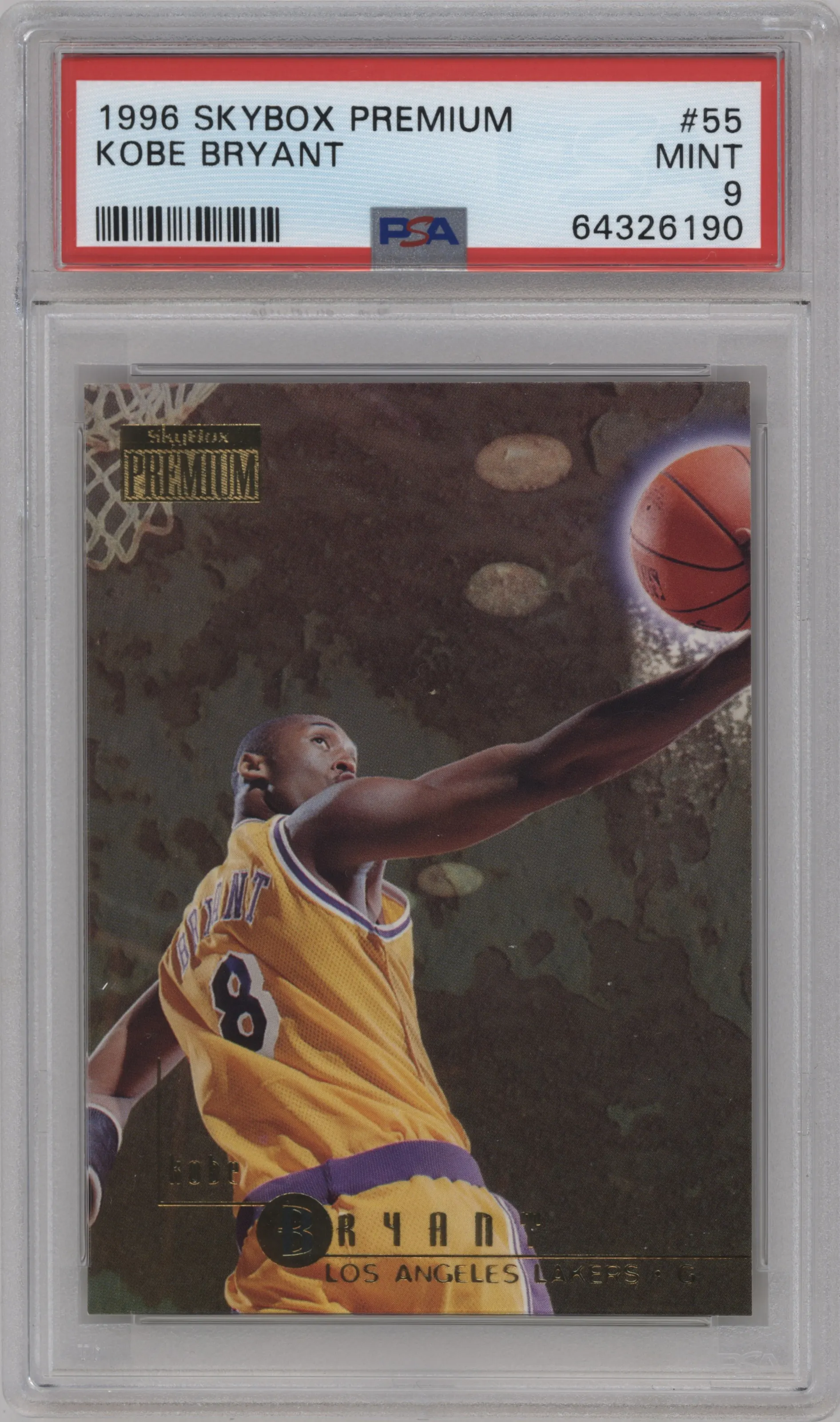 1996 Skybox Premium Kobe Bryant #55 PSA 9