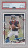 C.J. Stroud from the 2023 Panini Donruss set graded by PSA and given an overall grade of 10.