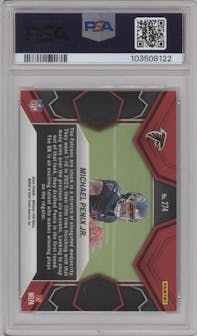 Michael Penix Jr. from the 2024 Panini Mosaic set graded by PSA and given an overall grade of 9.