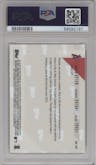 Justin Upton/Shohei Ohtani/Mike Trout from the 2018 Topps Now Road to Opening Day set graded by PSA and given an overall grade of 10.