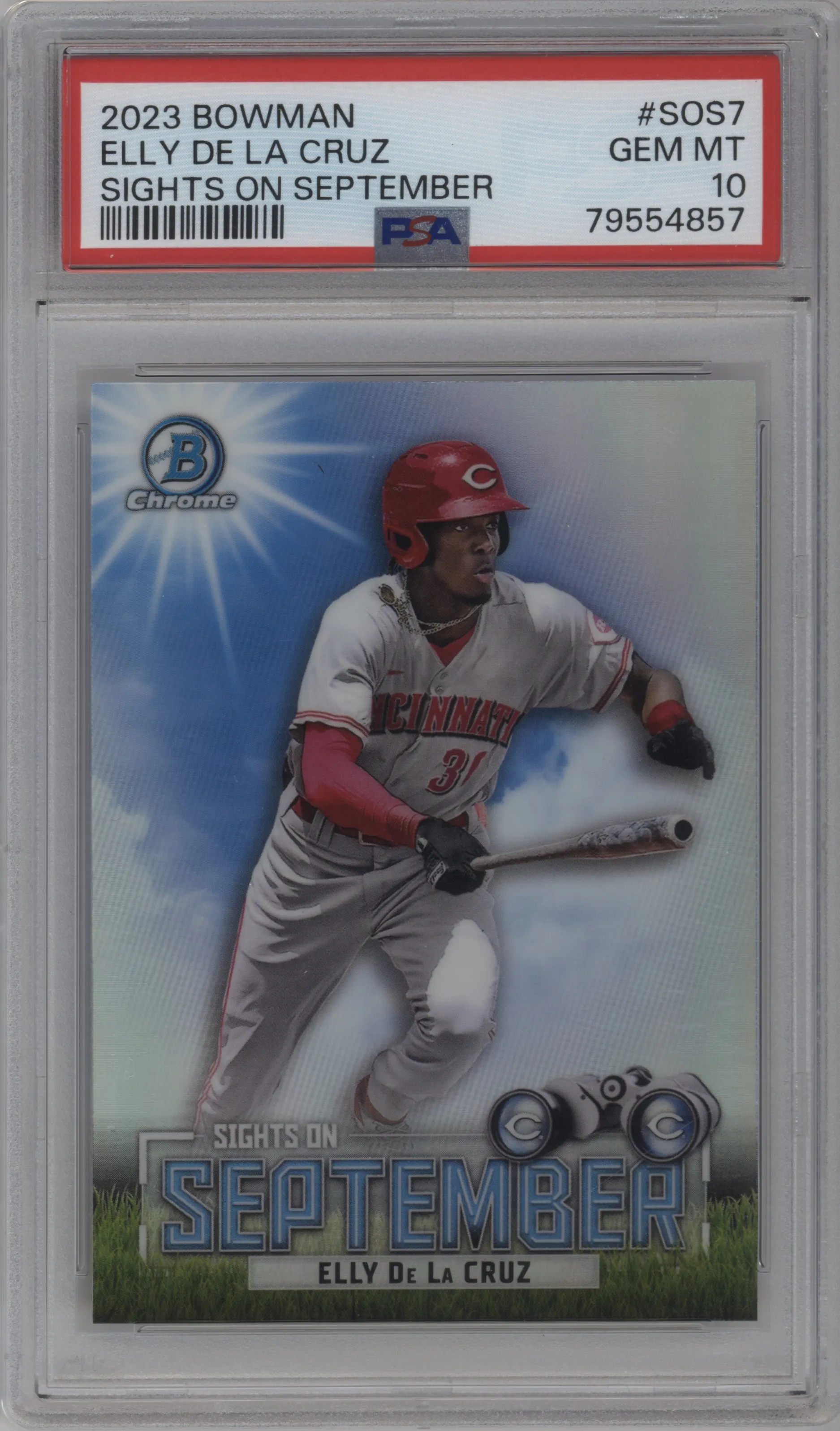 2023 Bowman Sights on Sept. Elly De La Cruz #SOS-7 PSA 10