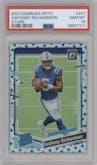 Anthony Richardson from the 2023 Donruss Optic set featuring a Stars parallel graded by PSA and given an overall grade of 10.