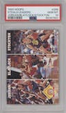 Michael Jordan/Mookie Blaylock/John Stockton from the 1993-94 NBA Hoops  set graded by PSA and given an overall grade of 10.