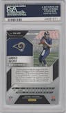 Jared Goff  from the 2016 Panini Prizm set featuring a Red Crystals parallel graded by PSA and given an overall grade of 10.