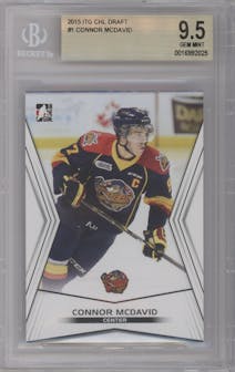 Connor McDavid from the 2015 In The Game CHL Draft set graded by Beckett and given an overall grade of 9.5.