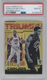 Donovan Mitchell  from the 2022-23 Panini Flux set featuring a Gold parallel graded by PSA and given an overall grade of 10.
