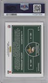 J.J. McCarthy/Justin Jefferson from the 2024 Donruss Optic set graded by PSA and given an overall grade of 9.