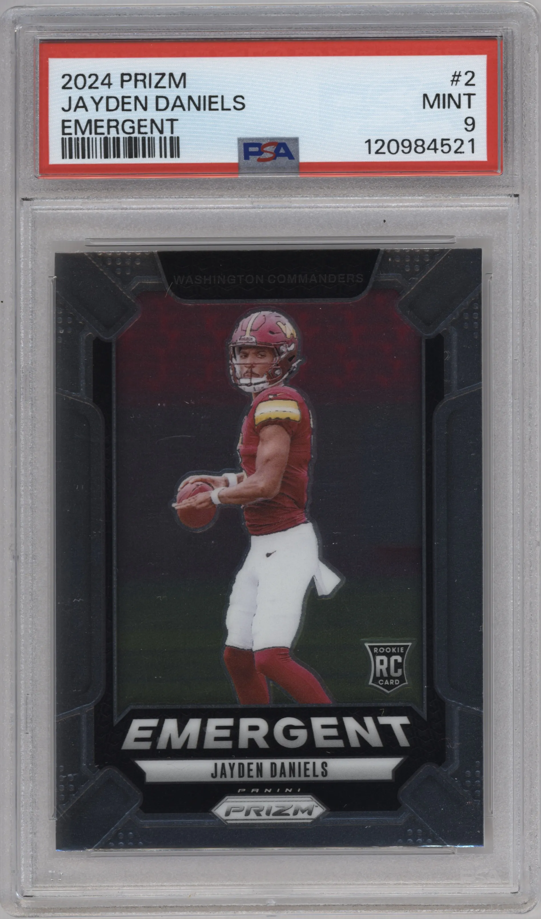 2024 Panini Prizm Emergent Jayden Daniels #2 PSA 9