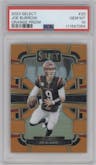 Joe Burrow  from the 2023 Panini Select set featuring a Orange Prizm parallel graded by PSA and given an overall grade of 10.