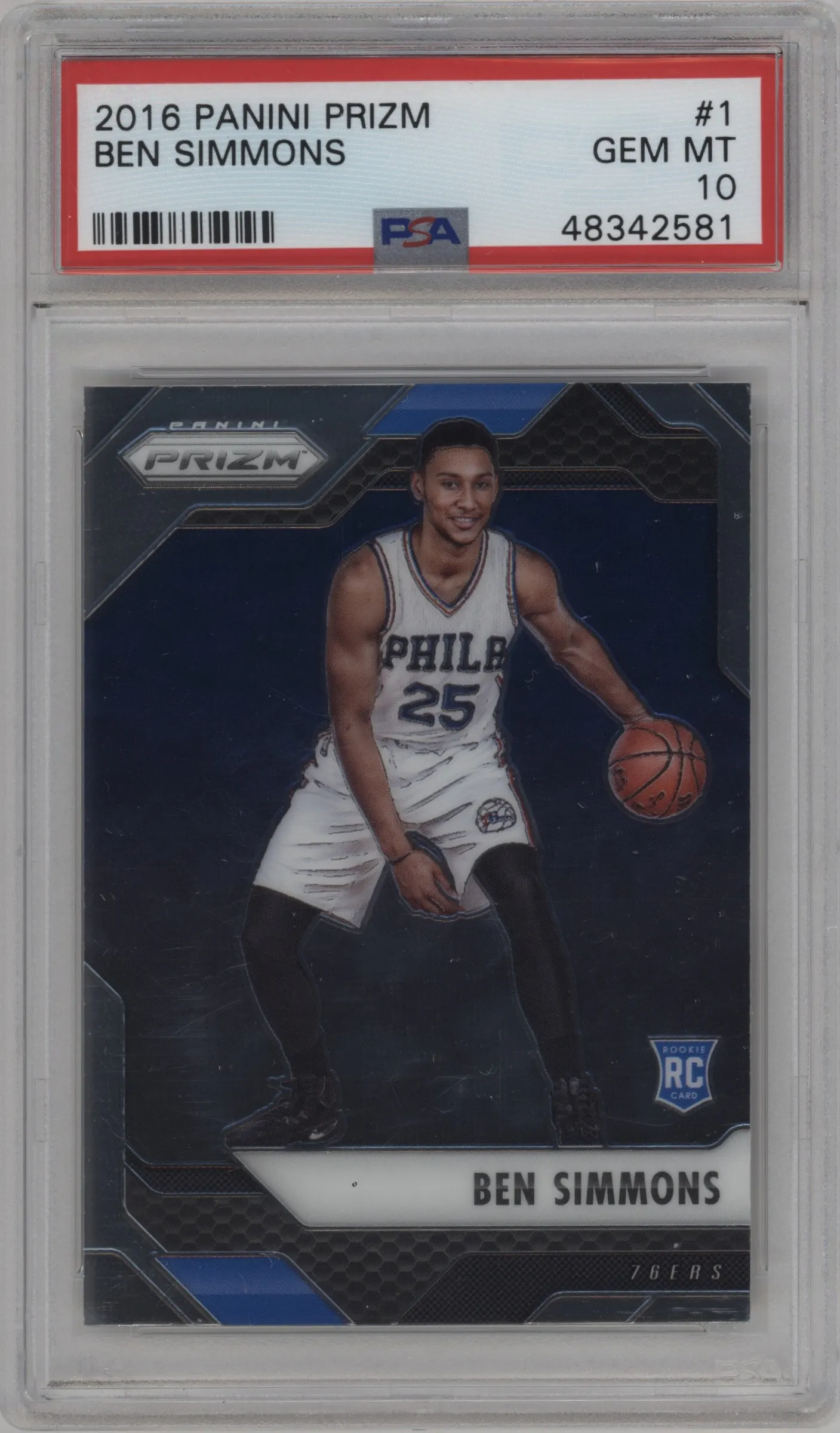 2016 Panini Prizm Ben Simmons PSA 10