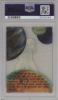 Peyton Manning from the 1998 SkyBox E-X2001 set graded by PSA and given an overall grade of 9.