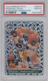 Marshall Faulk from the 2023 Donruss Optic set graded by PSA and given an overall grade of 10.