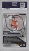 Bo Nix from the 2024 Panini Prizm set graded by PSA and given an overall grade of 10.