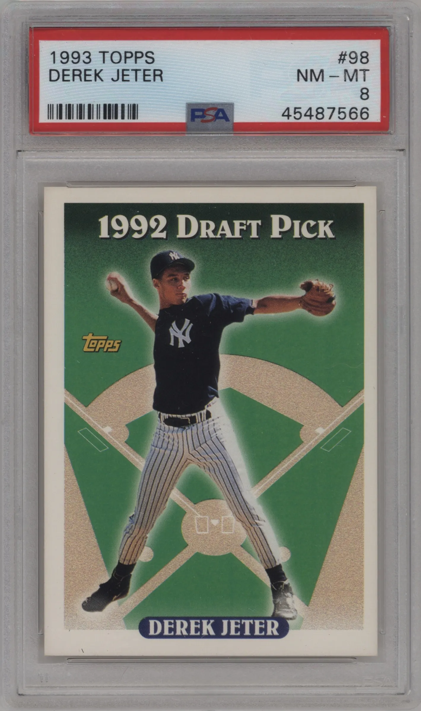 1993 Topps Derek Jeter PSA 8