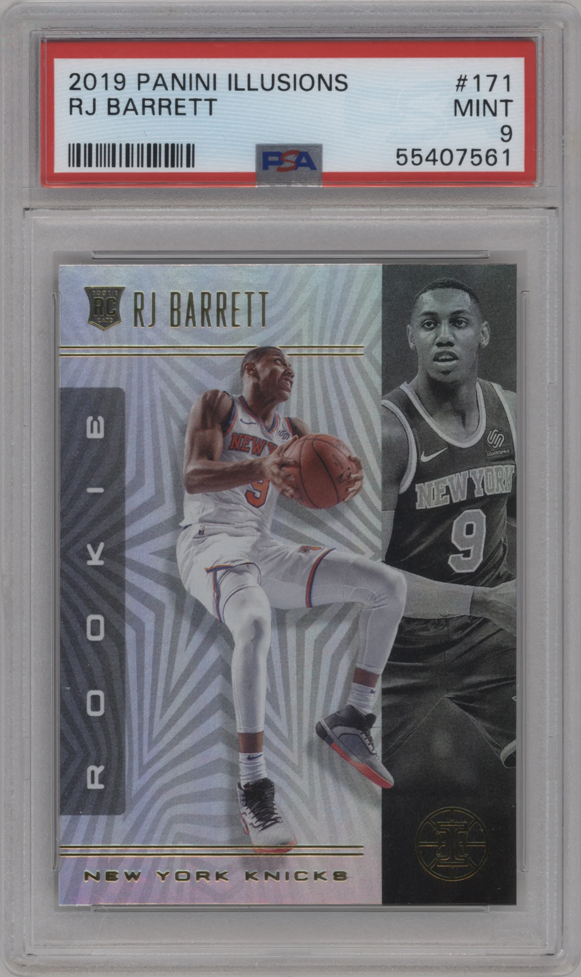 2019 Panini Illusions RJ Barrett PSA 9