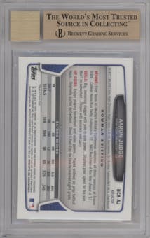 Aaron Judge from the 2013 Bowman Draft Picks & Prospects set featuring a Refractor parallel graded by Beckett and given an overall grade of 9.5.