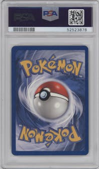 Dark Weezing from the 2000 Pokemon set graded by PSA and given an overall grade of 7.