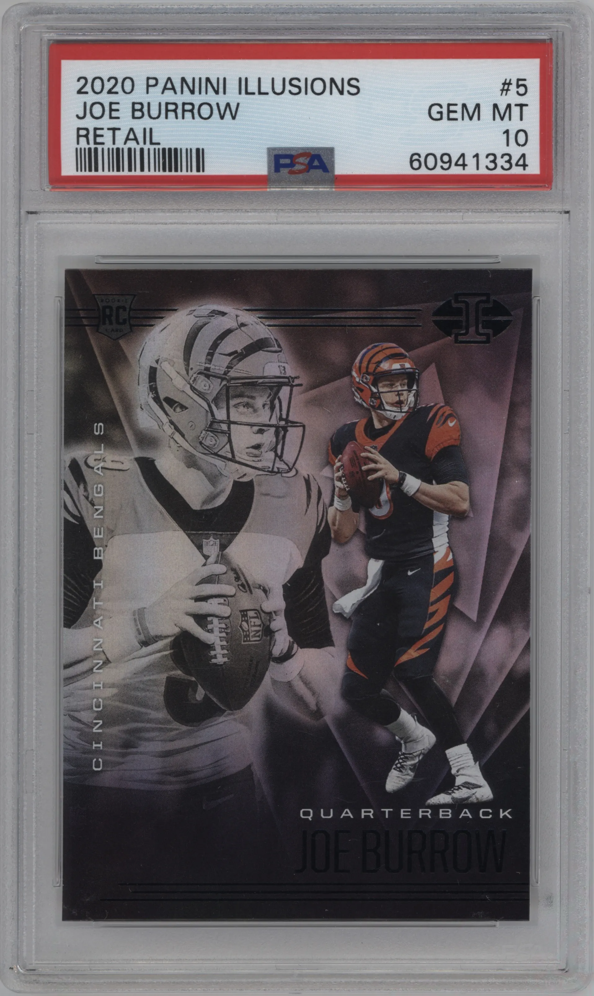 2020 Panini Illusions Joe Burrow Retail #5 PSA 10