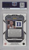  Jayson Tatum from the 2023-24 Panini Prizm Draft Picks set featuring a Choice Green parallel graded by PSA and given an overall grade of 10.