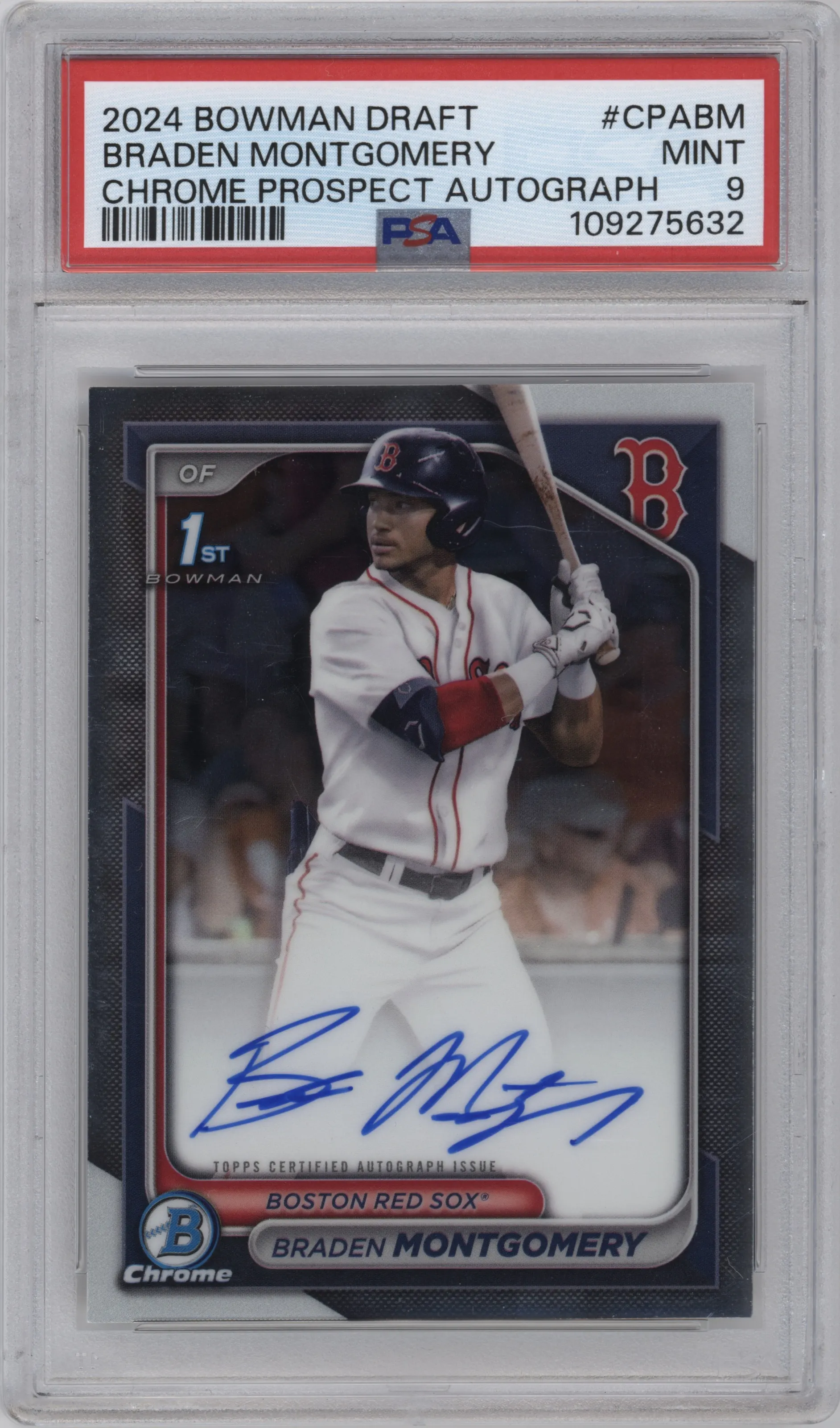 2024 Bowman Draft Chr.Pros.Auto Braden Montgomery #CPA-BM PSA 9