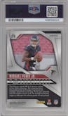 Michael Penix Jr. from the 2024 Panini Prizm set featuring a Neon Green Pulsar  parallel graded by PSA and given an overall grade of 10.