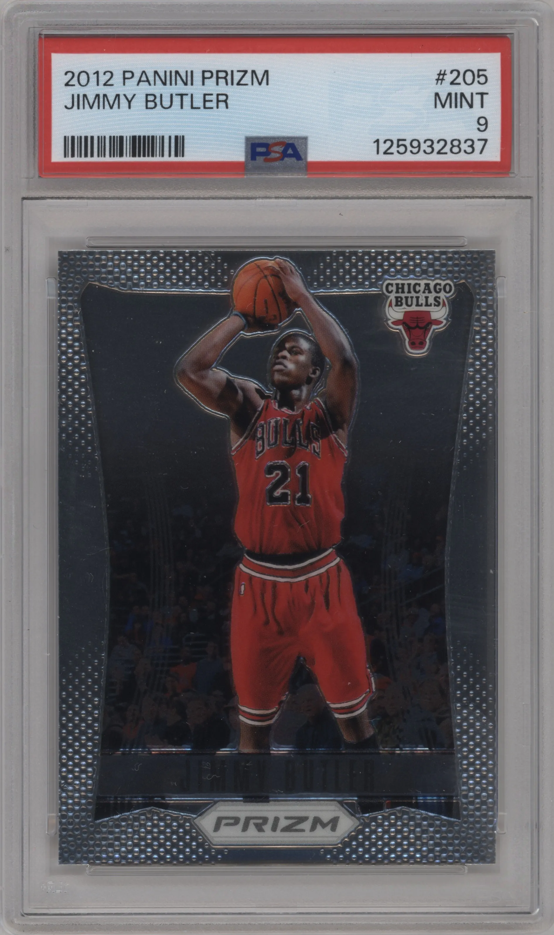 2012 Panini Prizm Jimmy Butler #205 PSA 9