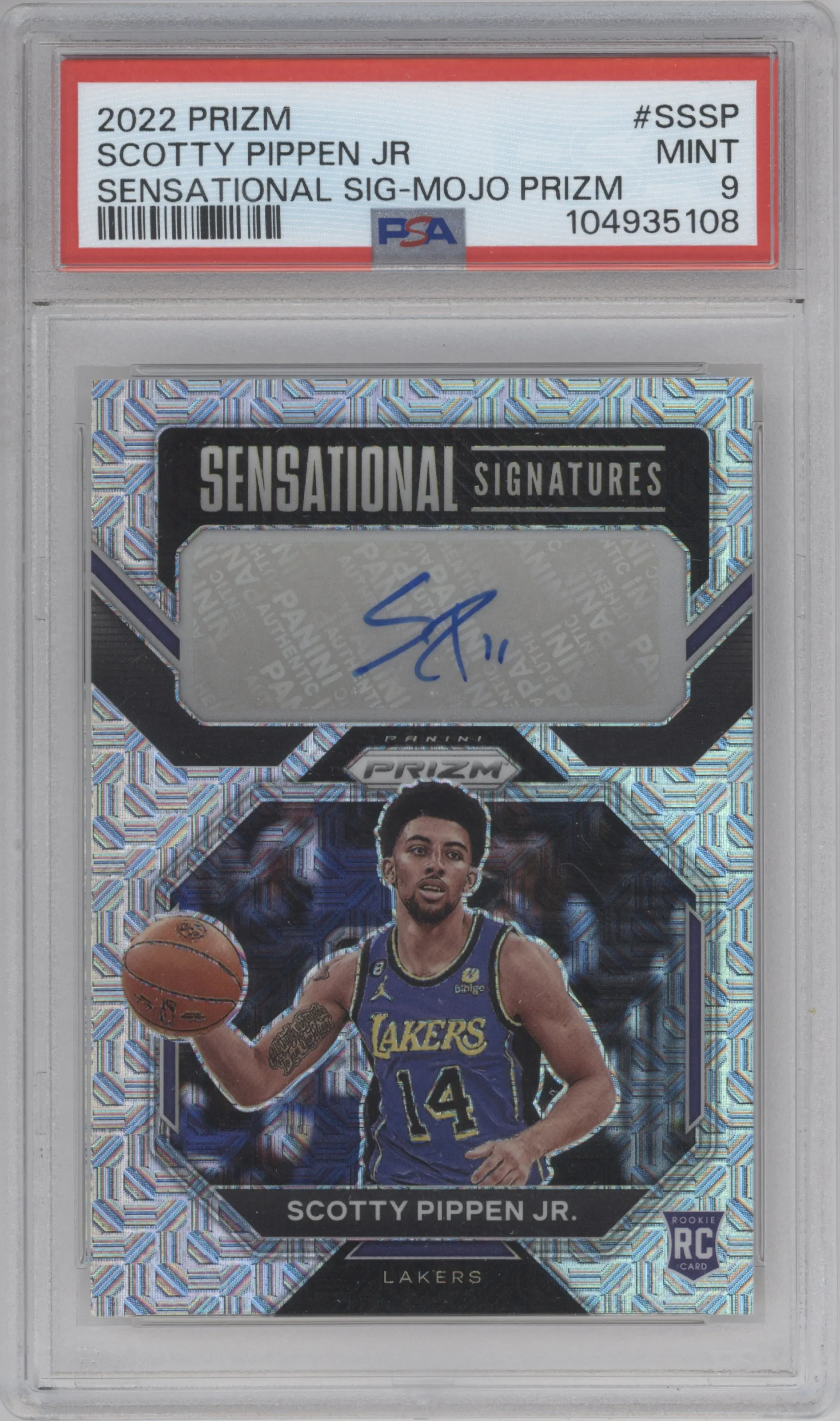 2022 Panini Prizm Sen.Sig. Scotty Pippen Jr. Mojo #SS-SP PSA 9
