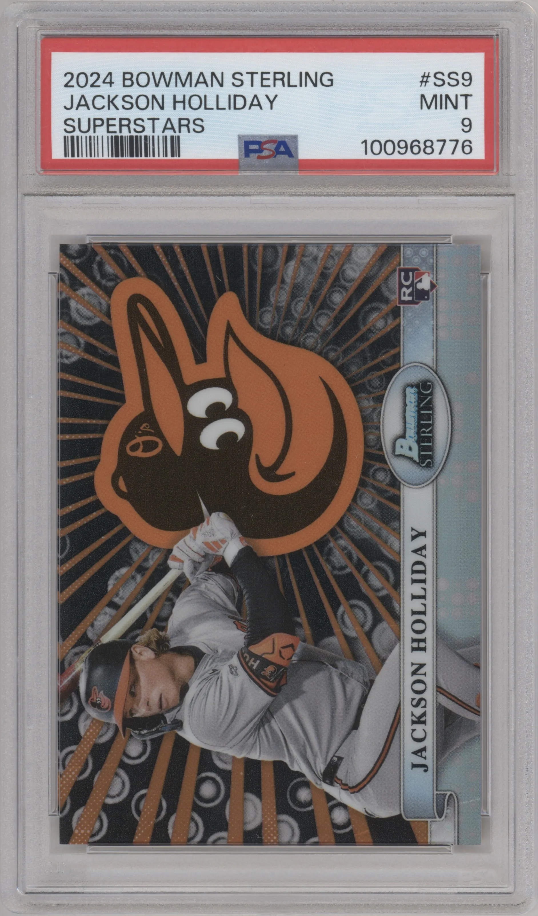2024 Bowman Sterling Sterling Superstars Jackson Holliday PSA 9