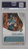 Trevor Lawrence from the 2021 Panini Phoenix set featuring a Orange parallel graded by PSA and given an overall grade of 10.