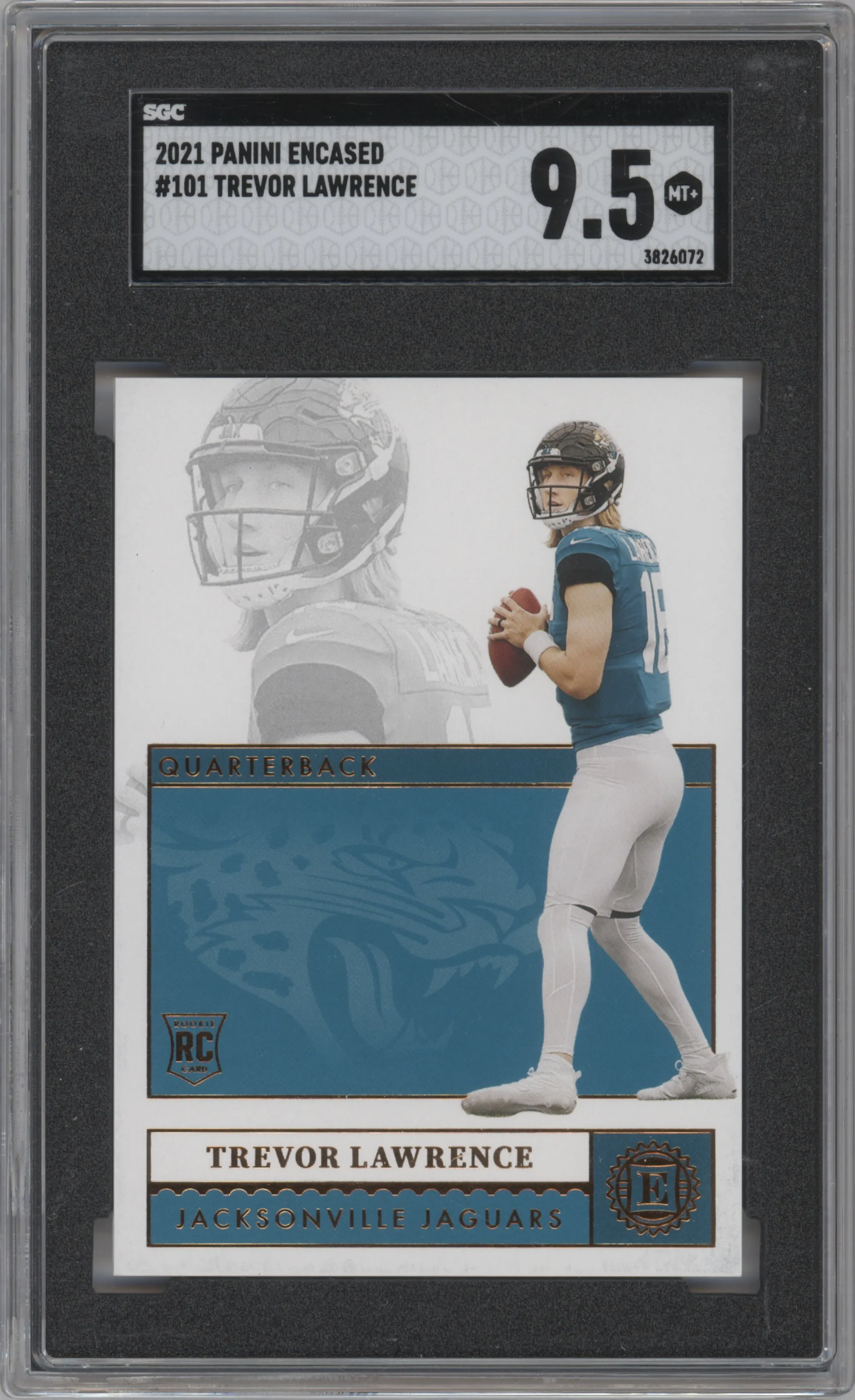 2021 Panini Encased Trevor Lawrence #101 SGC 9.5