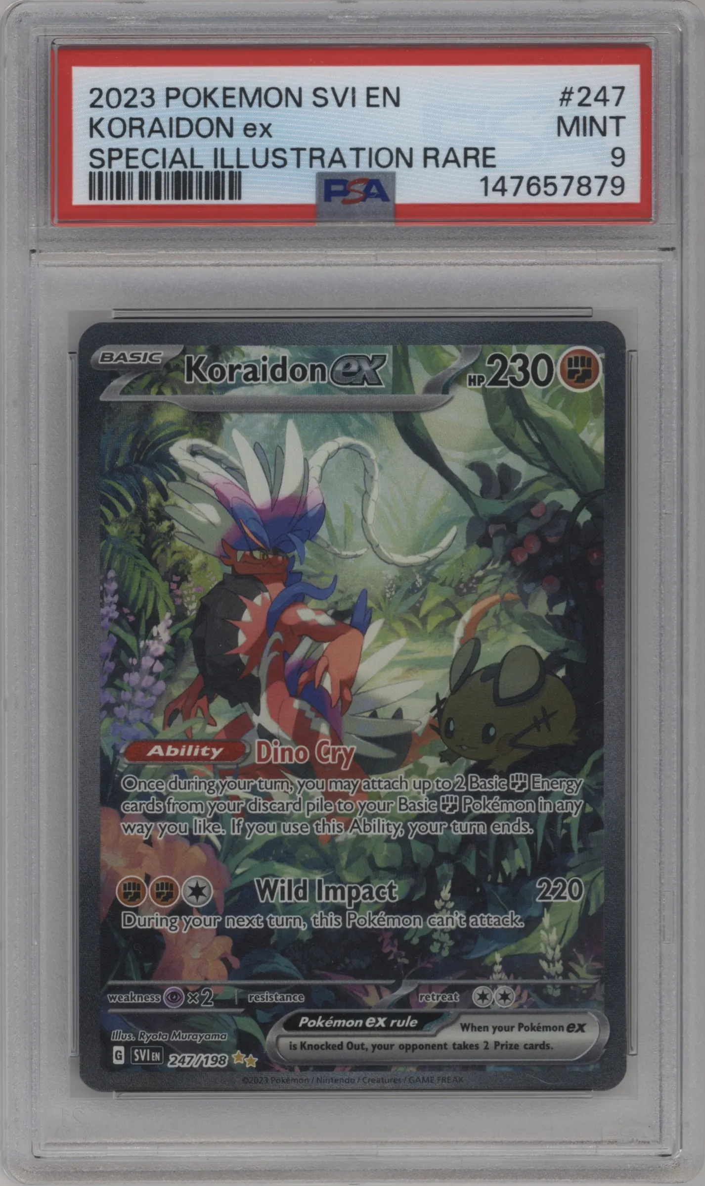 2023 Pokemon SV Koraidon ex #247 PSA 9