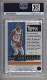 Obi Toppin from the 2020-21 Panini Contenders Optic set featuring a Red parallel graded by PSA and given an overall grade of 9.