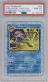 Tentacruel from the 2002 Pokemon  set graded by PSA and given an overall grade of 10.