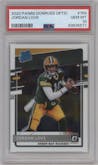 Jordan Love from the 2020 Panini Donruss Optic set graded by PSA and given an overall grade of 10.