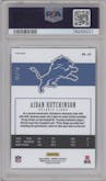 Aidan Hutchinson from the 2022 Panini Honors set featuring a Green parallel graded by PSA and given an overall grade of 10.
