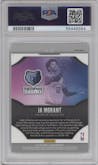 Ja Morant from the 2019-20 Panini Prizm set featuring a Fast Break Prizm parallel graded by PSA and given an overall grade of 10.