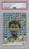 Bryce Young from the 2023 Donruss Optic set graded by PSA and given an overall grade of 9.