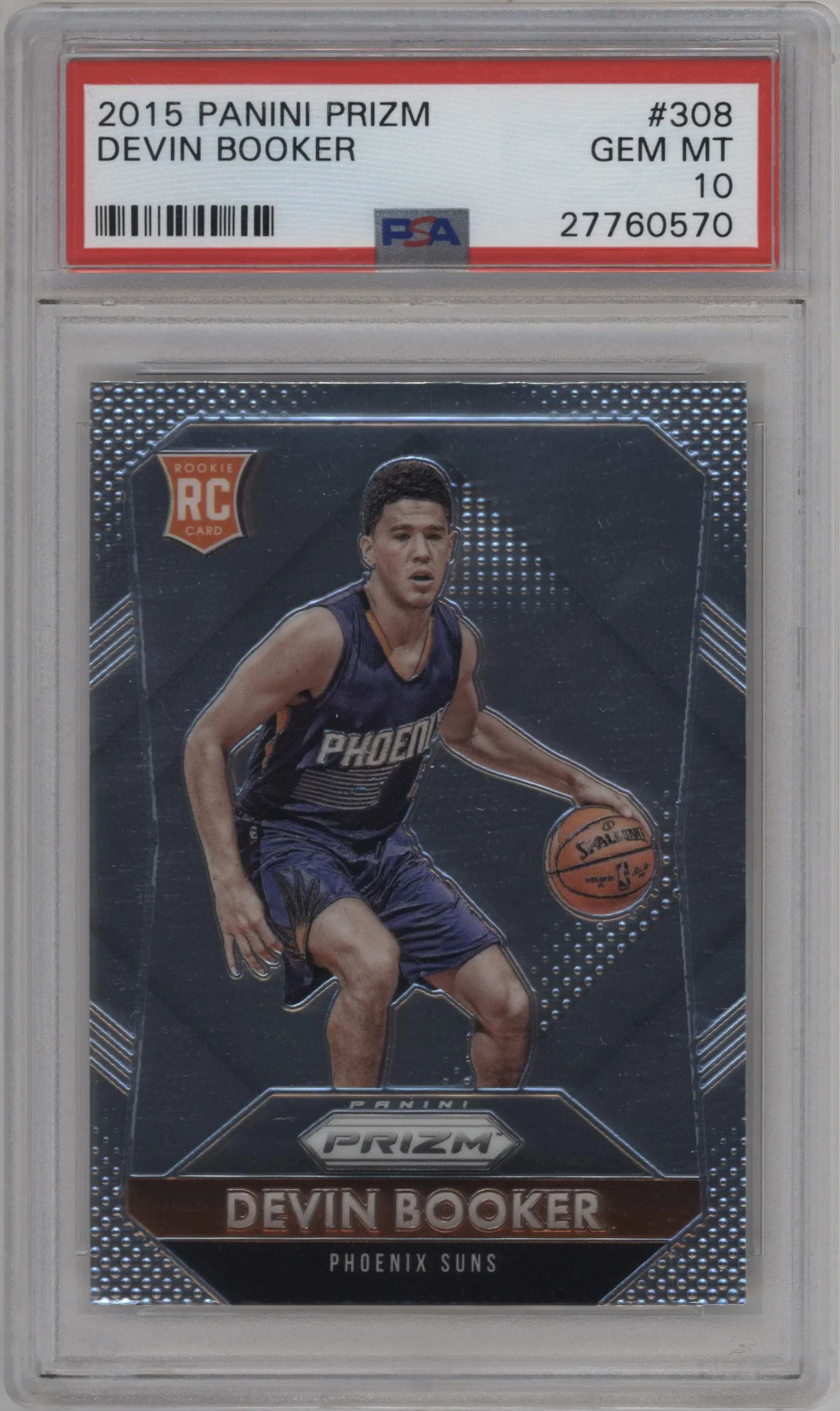 2015 Panini Prizm Devin Booker PSA 10