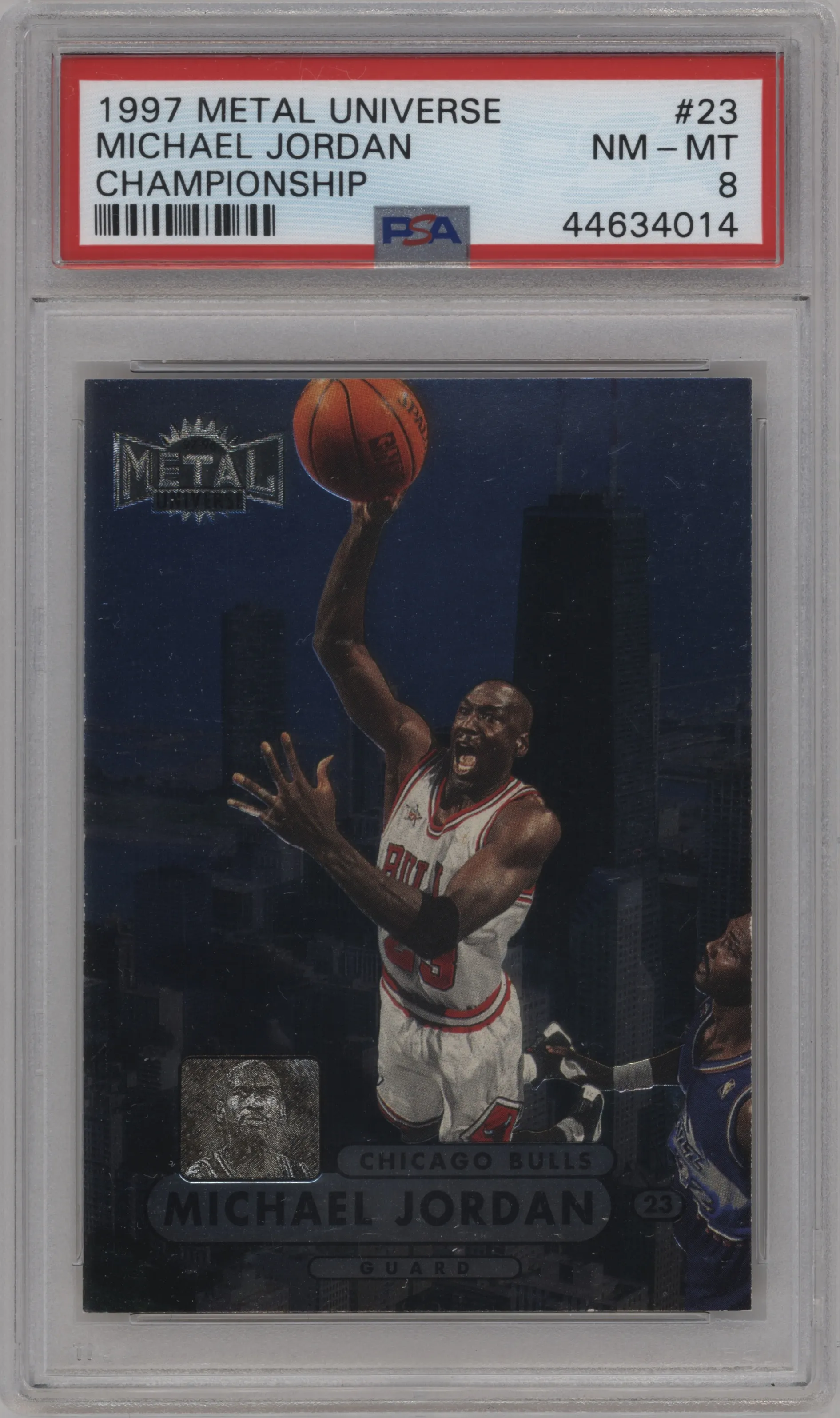 1997 Metal Universe Championship Michael Jordan PSA 8