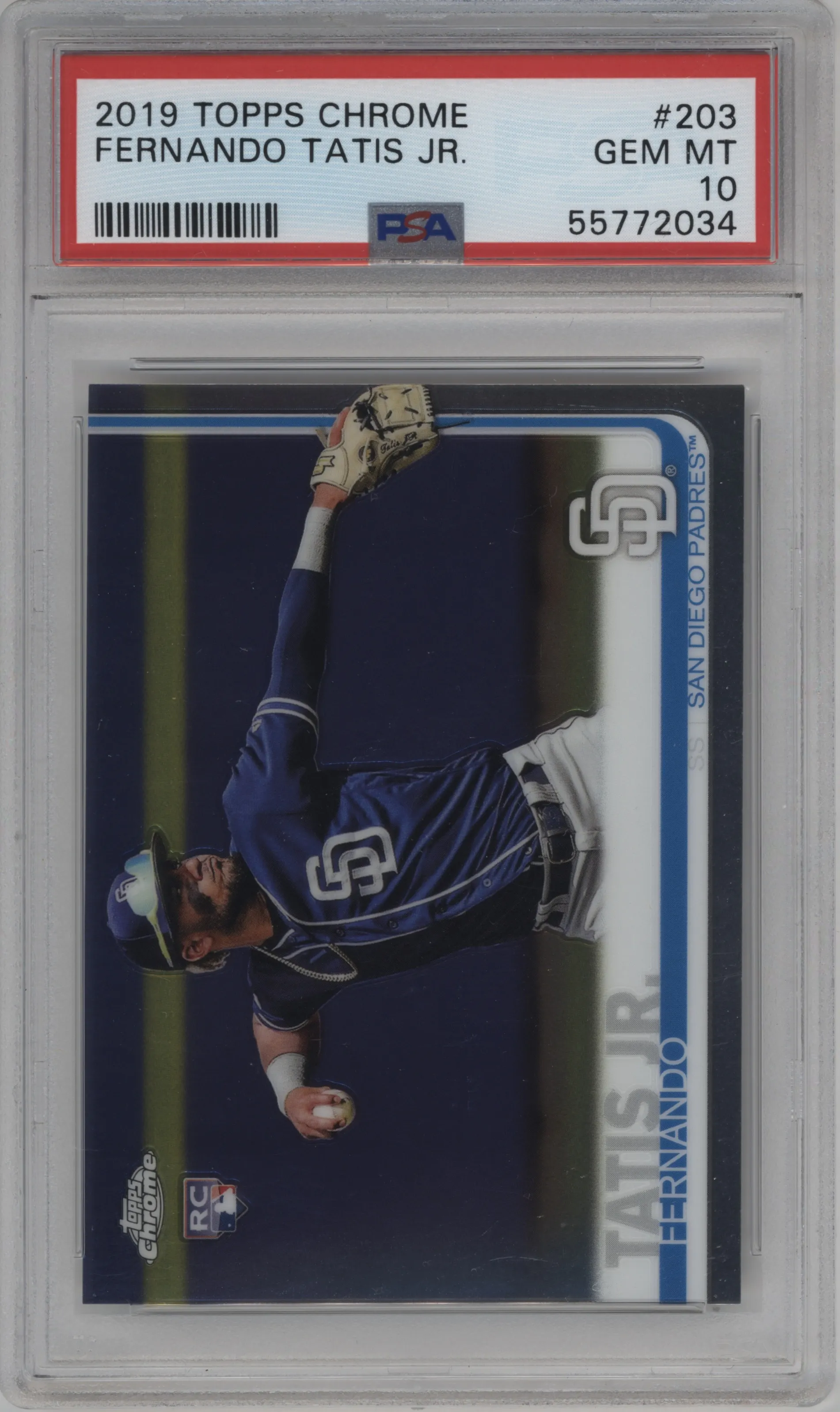 2019 Topps Chrome Fernando Tatis Jr. PSA 10