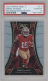Deebo Samuel from the 2018 Panini Select set graded by PSA and given an overall grade of 10.