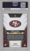 Deebo Samuel from the 2018 Panini Select set graded by PSA and given an overall grade of 10.
