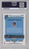 Jordan Poole from the 2019-20 Panini Donruss Optic set featuring a Hyper Pink parallel graded by PSA and given an overall grade of 9.