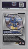 Aaron Donald from the 2024 Panini Prizm set graded by PSA and given an overall grade of 9.