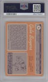 Gale Sayers from the 1970 Topps set graded by PSA and given an overall grade of 8.