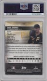 Paul Skenes from the 2024 Topps Stadium Club set featuring a Orange Refractors parallel graded by PSA and given an overall grade of 9.