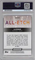 CJ Stroud from the 2023 Topps Composite set graded by PSA and given an overall grade of 10.
