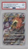 Charizard VSTAR from the 2022 Pokemon SWSH set featuring a Ultra Premium Collection parallel graded by PSA and given an overall grade of 9.