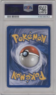 Pikachu Gold Star from the 2006 Pokemon EX set graded by PSA and given an overall grade of 8.